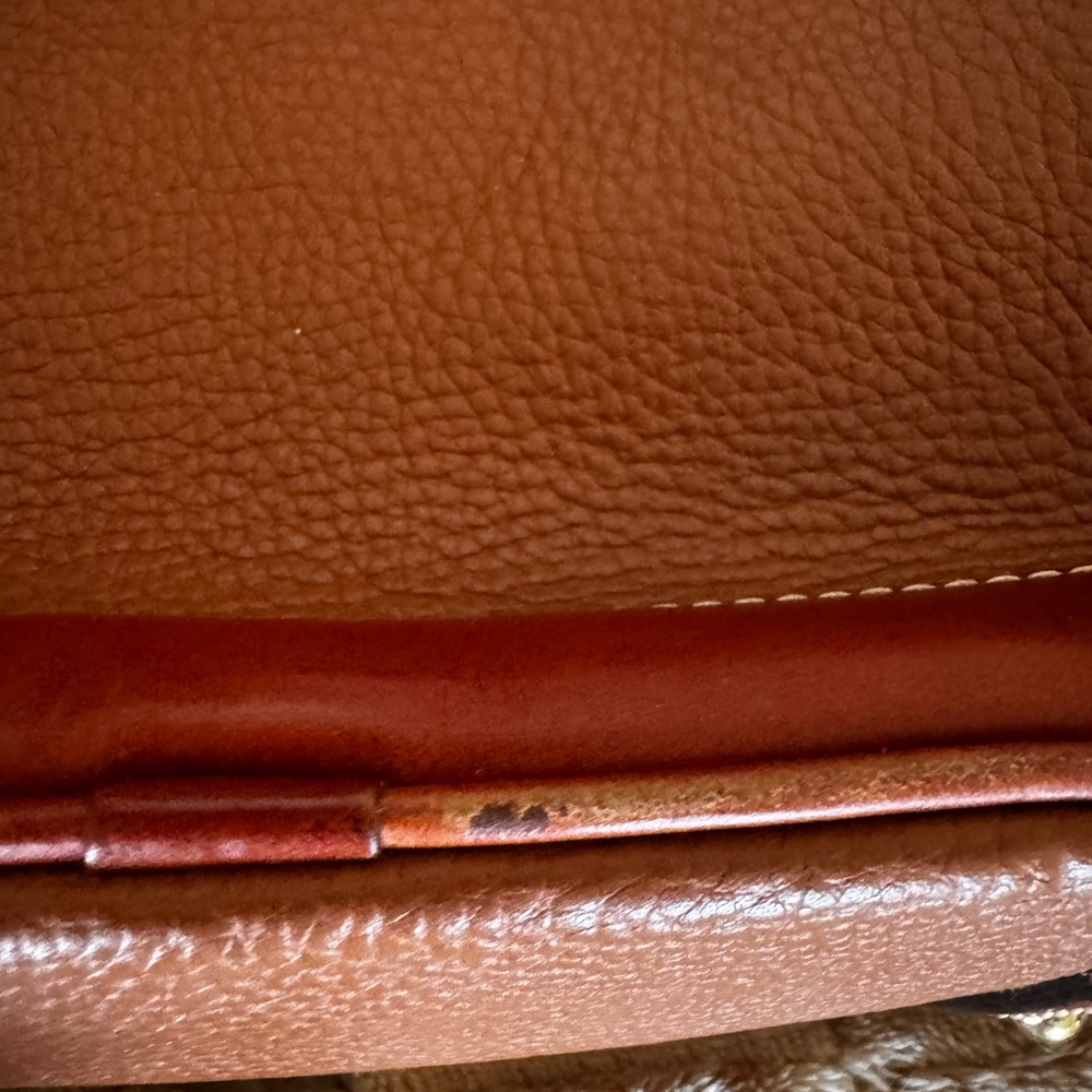 Dooney & Bourke Caramel Pebble Grain Zip Pod Backpack - Picture 5 of 9